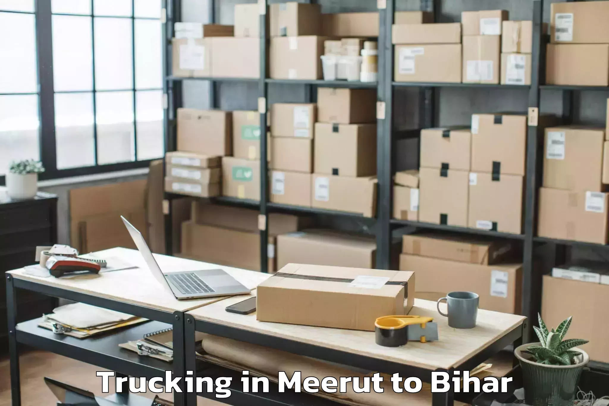 Leading Meerut to Jha Jha Trucking Provider